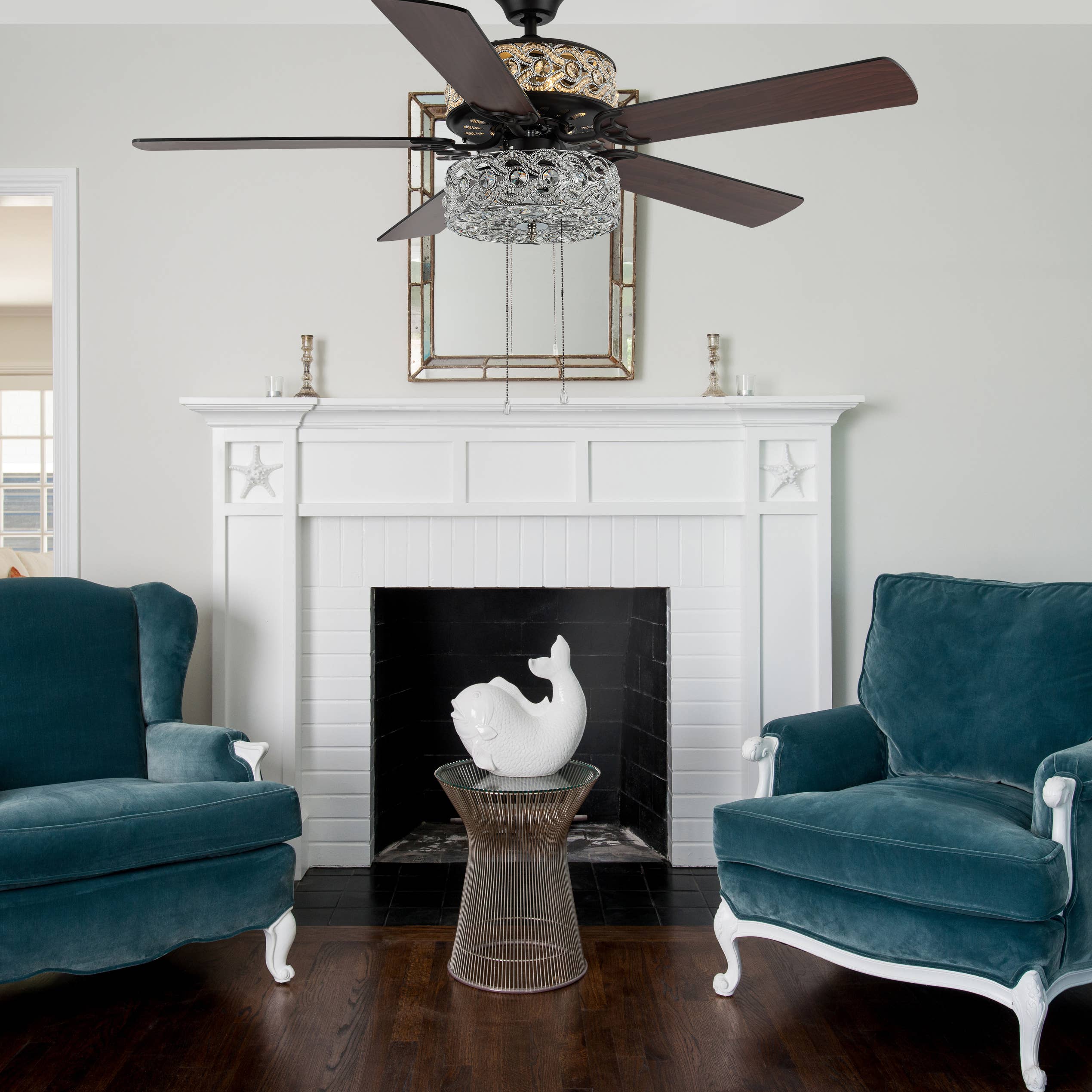 River of Goods - Wholesale Ceiling Fan - 52"W Matilda Oil Rubbed Bronze Double-Lit LED Ceiling Fan5