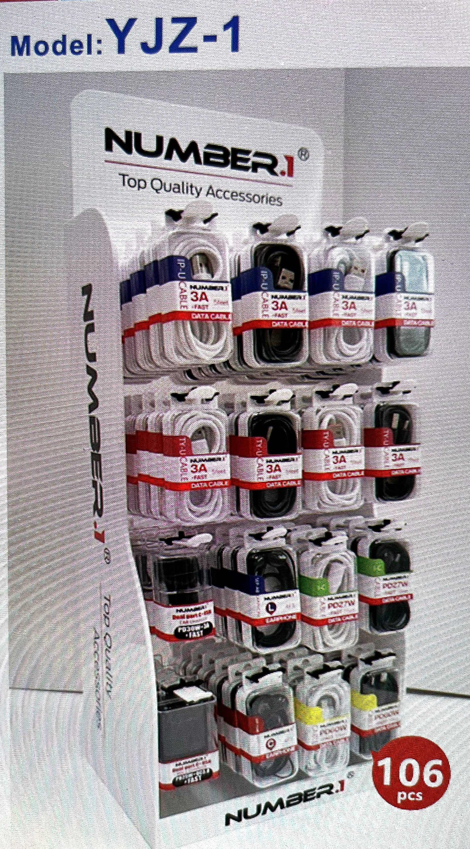 7 Star - Wholesale Charging Cable - Cell Phone Accessories Mixed all cables with Display 106 Pcs1