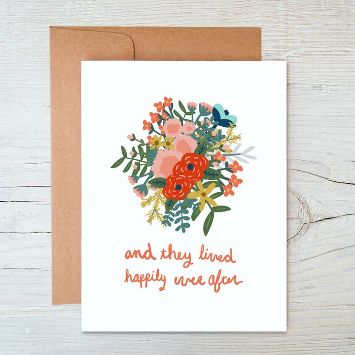 En ze leefden nog lang en gelukkig - Fairytale Wedding Card voor wholesale door Marigold Press