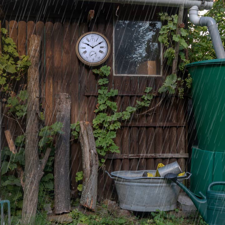 NeXtime - Venta al por mayor Adornos/decoración de exteriores - Reloj de Pared de Jardín de Metal - Decoración Exterior Jacinto Marrón7