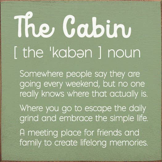 The Cabin - Somewhere people say they are going everyweekend for wholesale by SAWDUST CITY