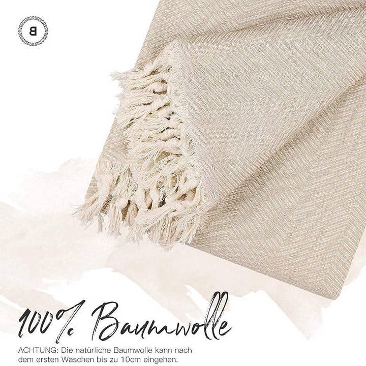 BOHORIA - Wholesale Coverlet - BOHORIA® XXL Tulum bedspread “Sepia”