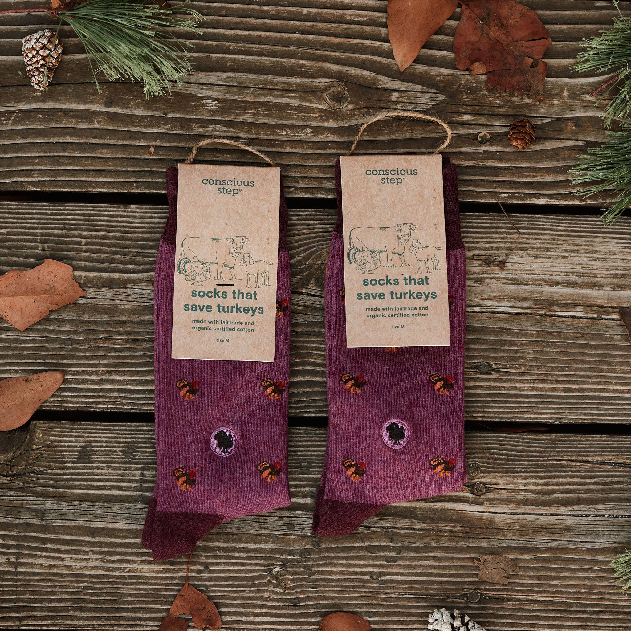Conscious Step - Vente Chaussettes – unisexe - Chaussettes qui sauvent les dindes6