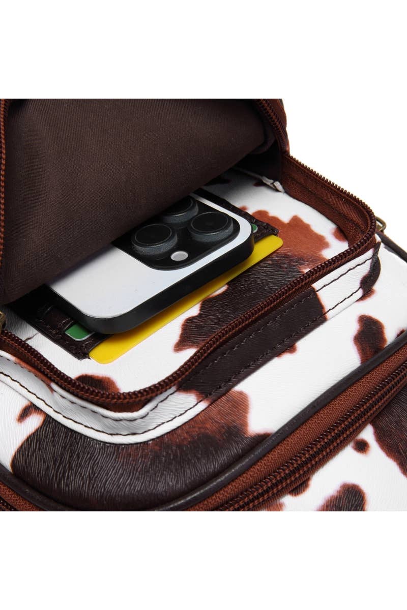 DESHENG ENTERPRISE - Venta al por mayor Bandolera - Mujer - BOLSO BANDOLERA ESTAMPADO DE VACA8