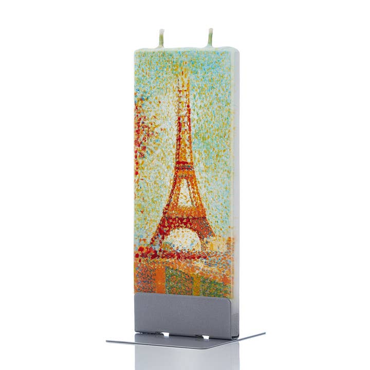 Flat Handmade Candle - Georges Seurat The Eiffel Tower for wholesale by Flatyz Candles