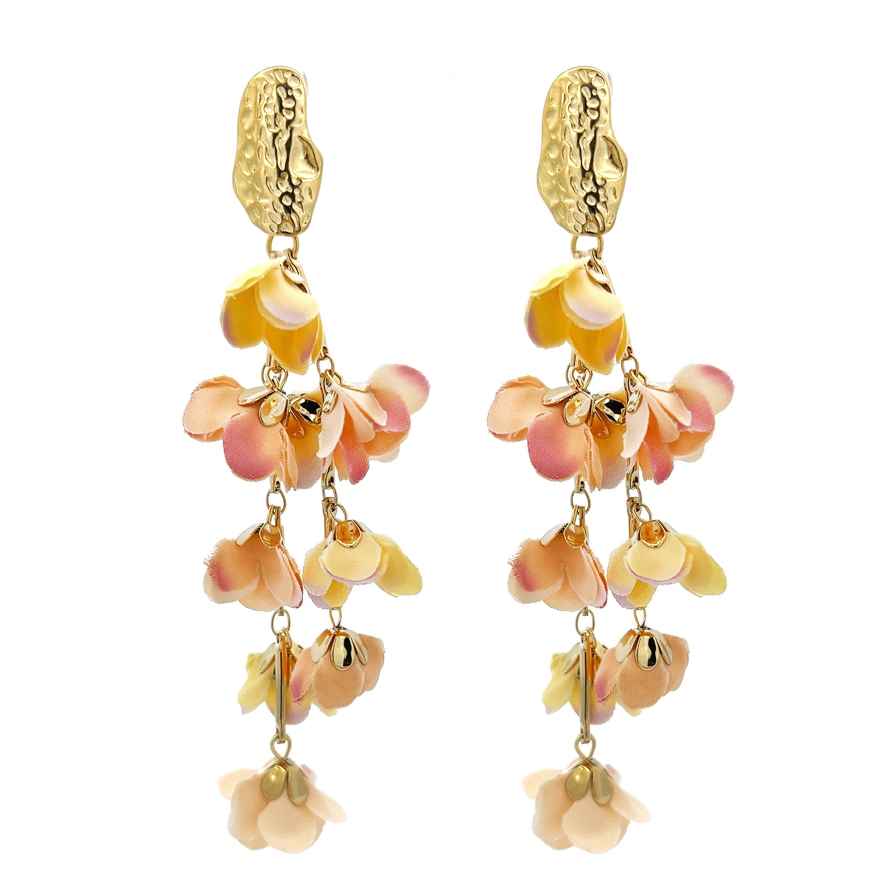 AMORINO SRL – Engroshandel Hængeøreringe og creoløreringe – Ørering med blomster - YNK23100F1246