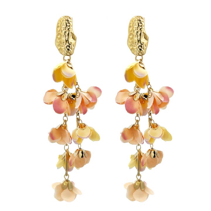 AMORINO SRL – Engroshandel Hængeøreringe og creoløreringe – Ørering med blomster - YNK23100F1246