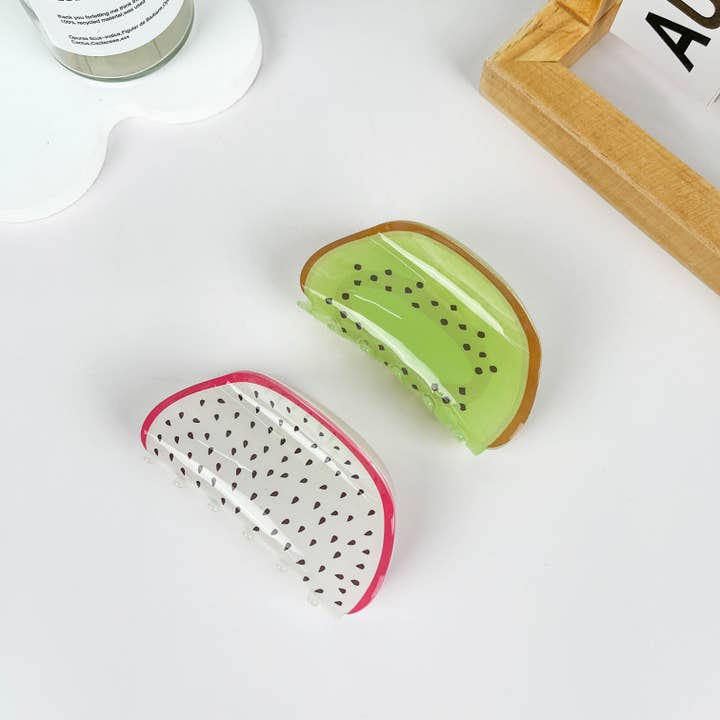mildstyles - Wholesale Hair Clip - Women's - Fruit Pitaya and Kiwi Hair Claw Clips