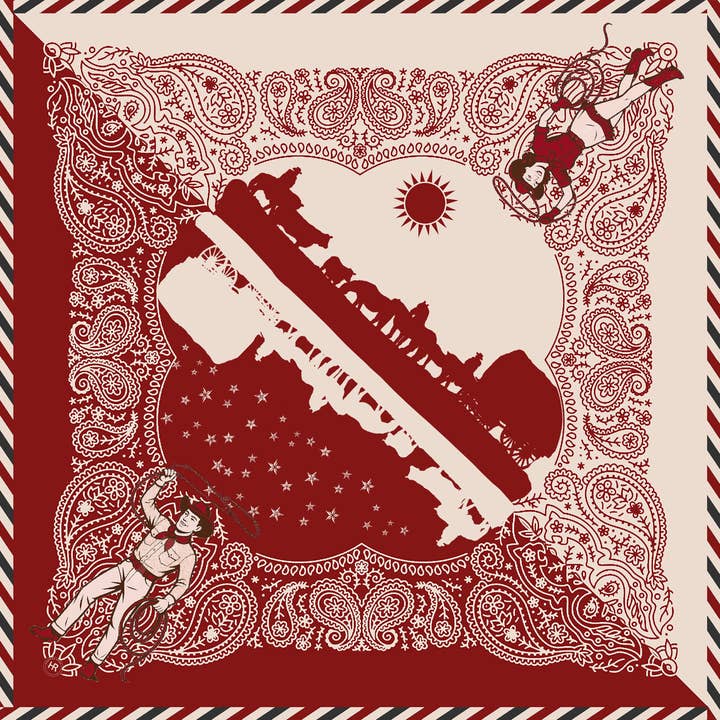 Oklahoma! Bandana Merchandising Display for wholesale by Hampton Road Designs