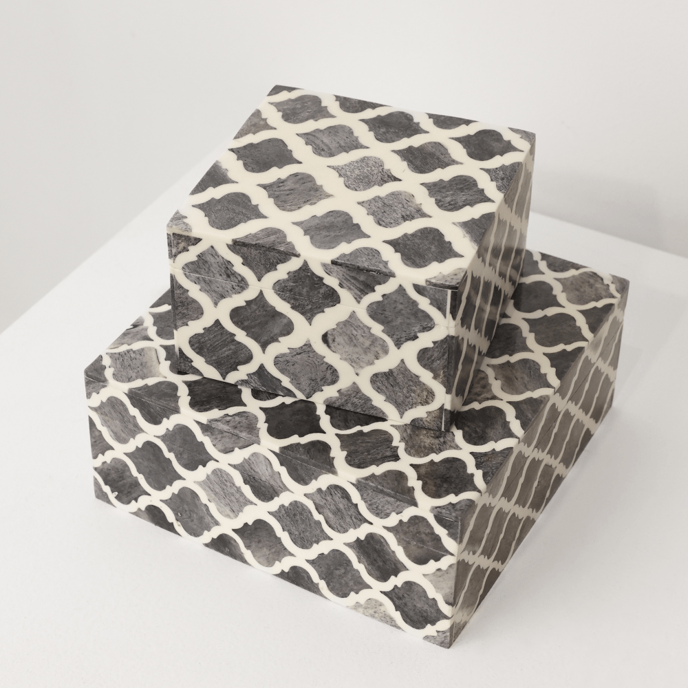 BHD HOME - Wholesale Jewellery box/organiser - Bone Grey Trinket Boxes1