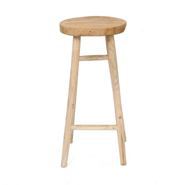 The Kedut Bar Stool - Natural for wholesale by Bazar Bizar Living