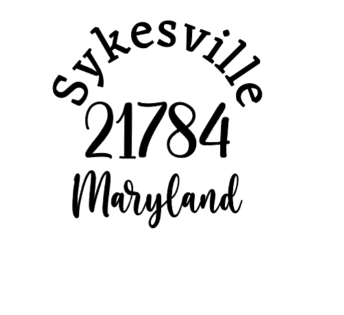 B4homemade, LLC – wholesale Cutting board – 8" Cutting Board w/ Zip Code or State options4