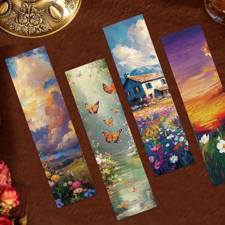Segnalibri Paesaggio Pittorico Set Regali di Lettura in Stile Artistico per la vendita all'ingrosso da parte di Magnifique Hearts
