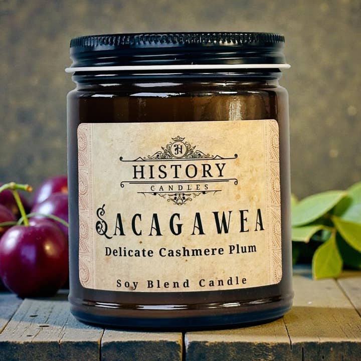 SACAGAWEA Candle | History Candle | Lewis and Clark for wholesale by History Candles