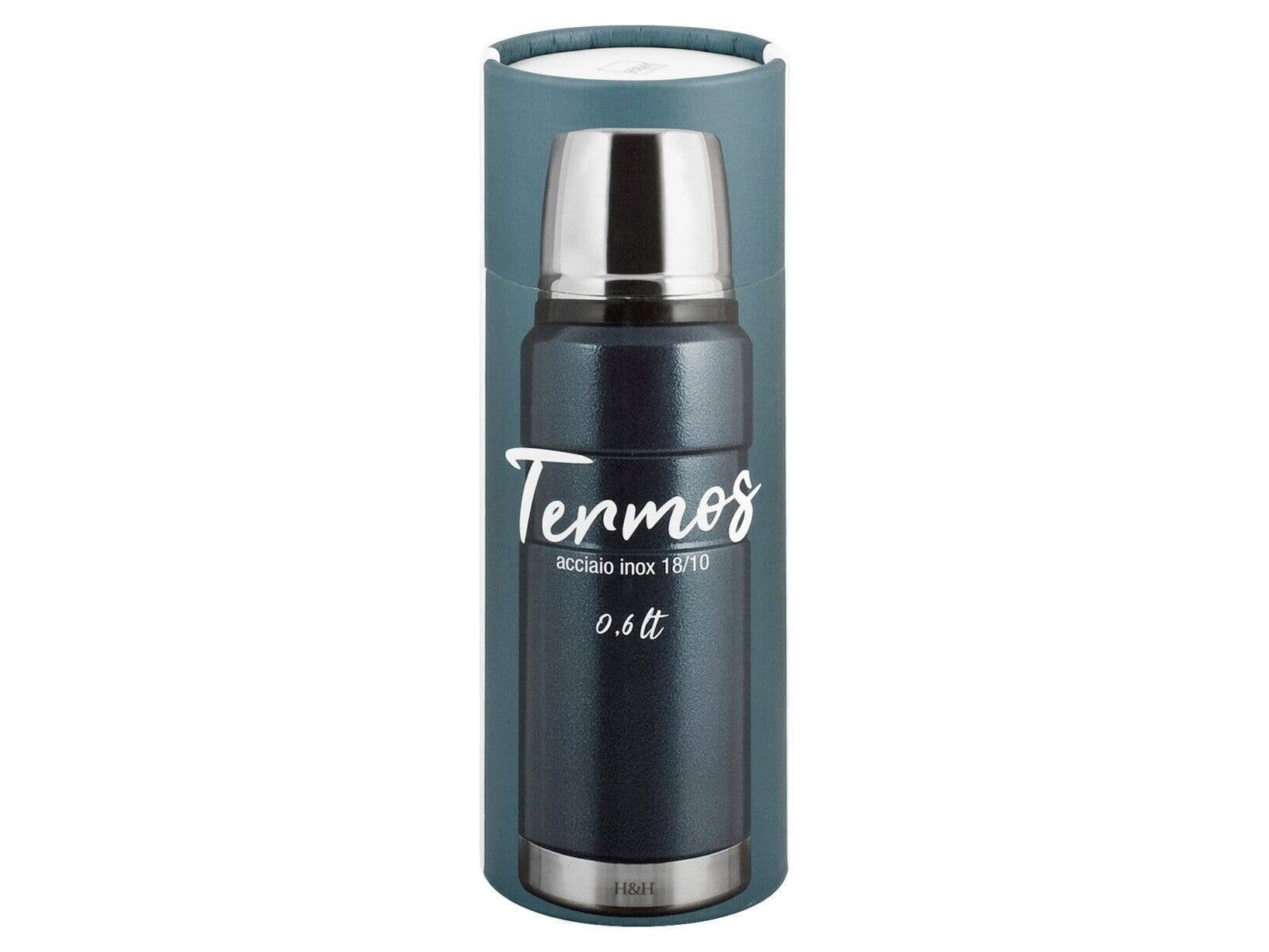 H&H - Wholesale Flask - 18/10 Stainless Steel Thermos Blue 0.6 Lt1