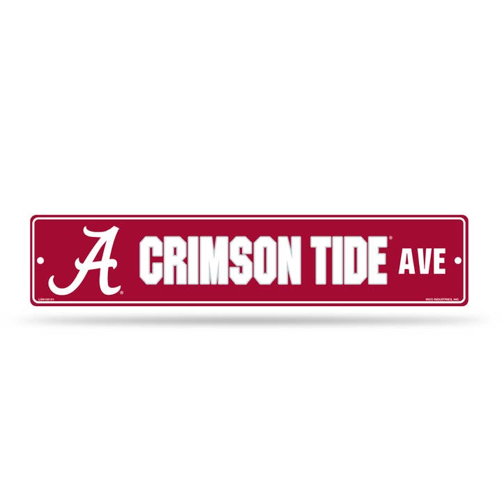 NCAA Alabama Crimson Tide Street Sign, 5 x 24-inches for wholesale by Majestic Sports