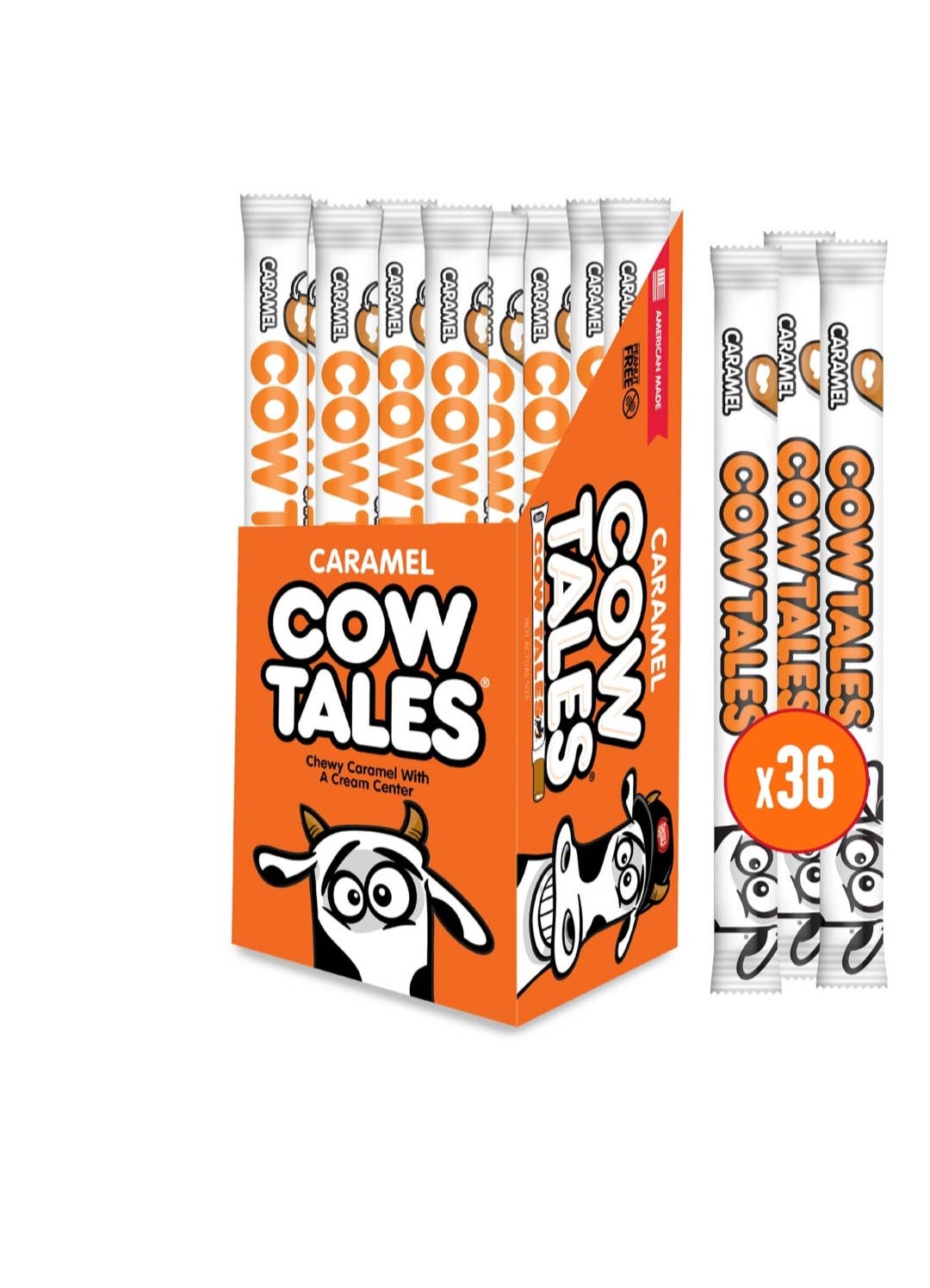 Majestic Wholesale - Vendita all'ingrosso Caramello - Goetze's Caramel Cow Tales – 36 bastoncini di caramello morbido1