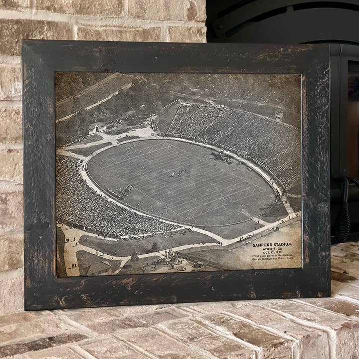 University of Georgia Sanford Stadium 1929 Vintage Picture for wholesale by Swinford Designs