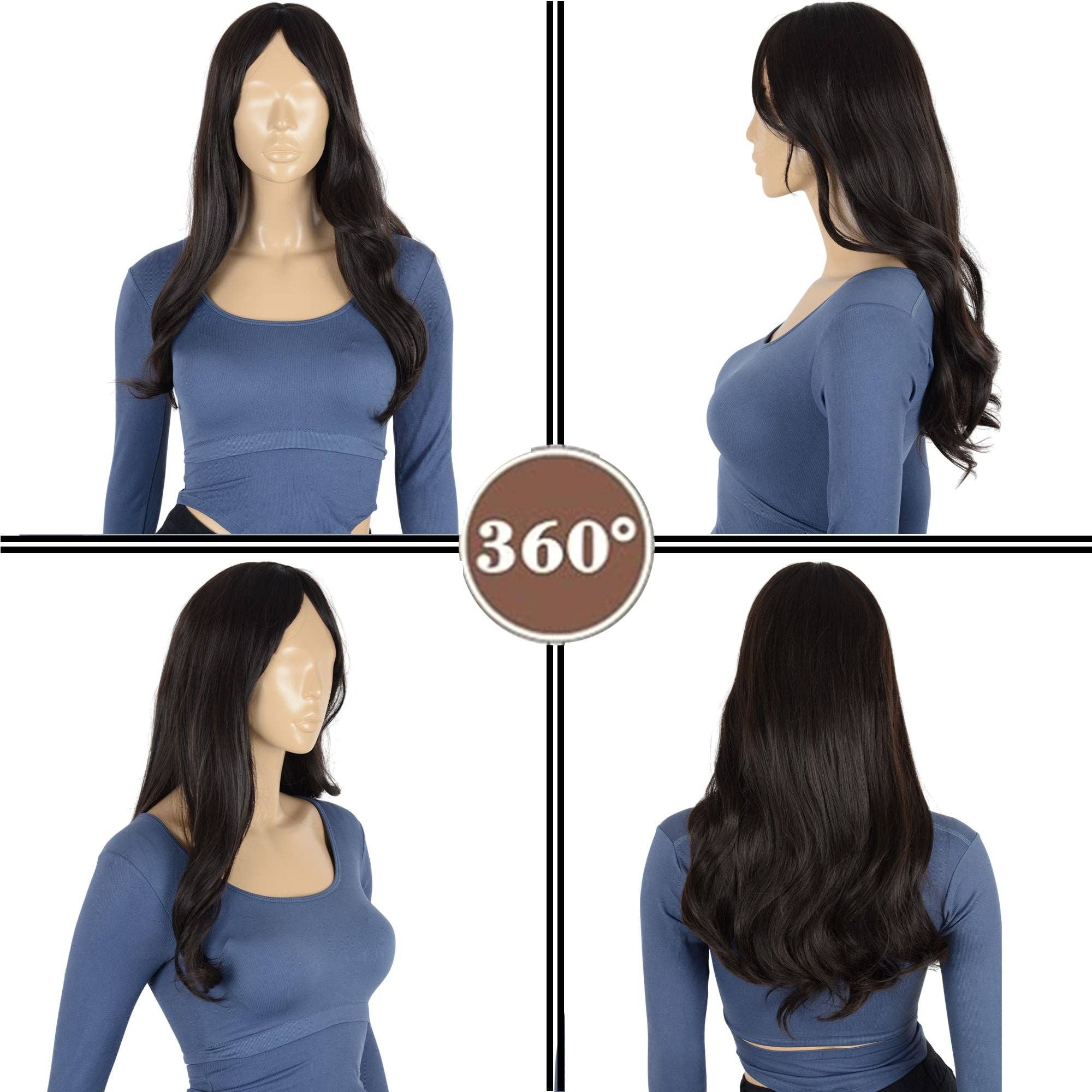 AK Brand - Wholesale Wig/Hair Piece - Women's Long Wavy Wig with Bangs10