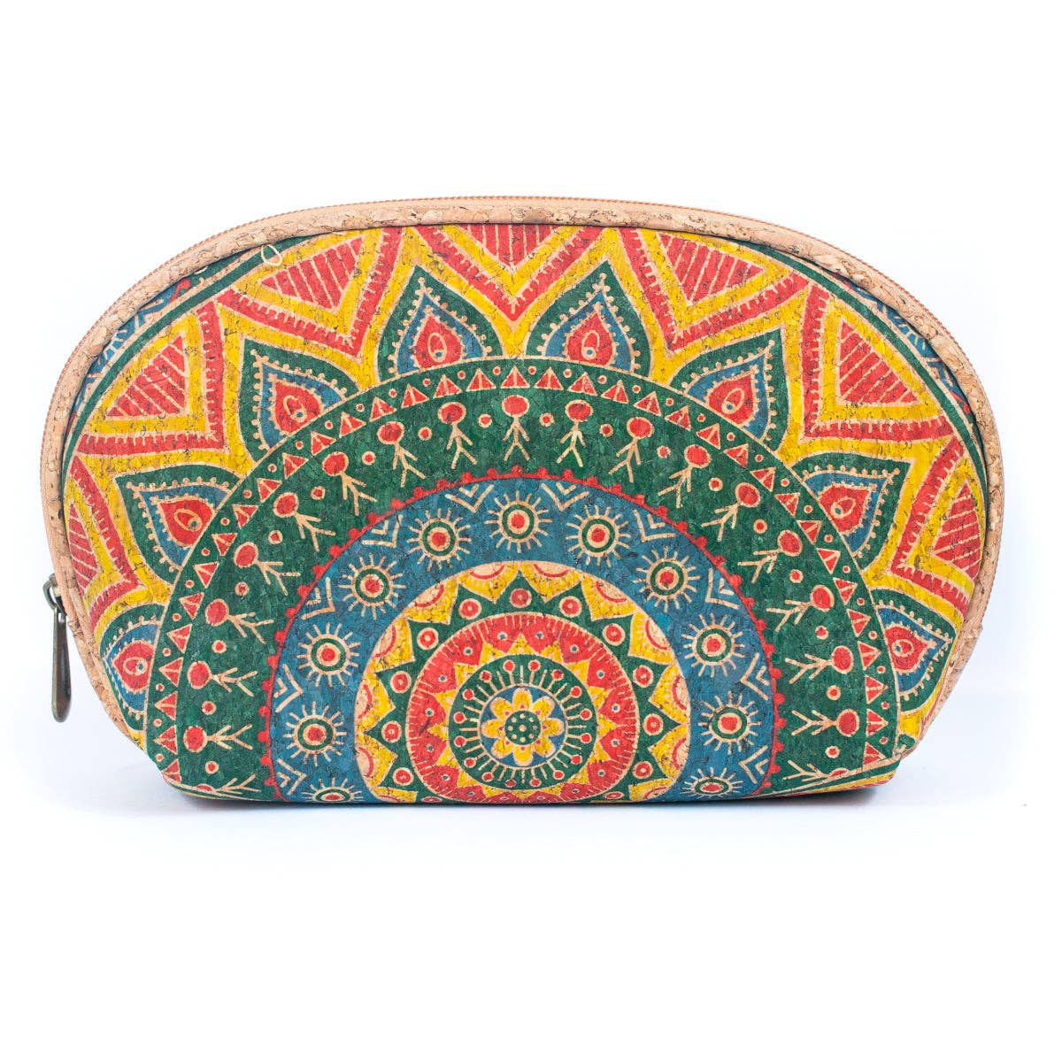 Meninas Bonitas Cork - Wholesale Makeup/Cosmetic Bag - Luxury Women's 3-Piece Cork Cosmetic Bag Set BAG-22676