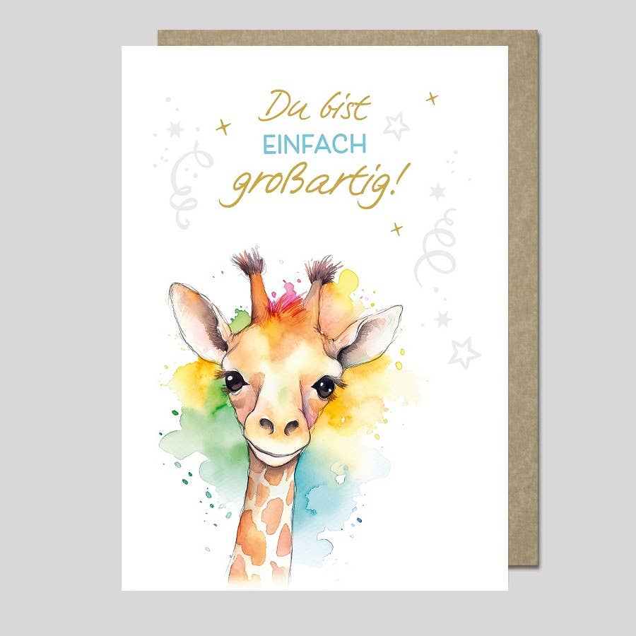 Michel-Verlag GmbH - Wholesale Baby Card - Elegant greeting card from the AQUARELLE UK-34930 series0