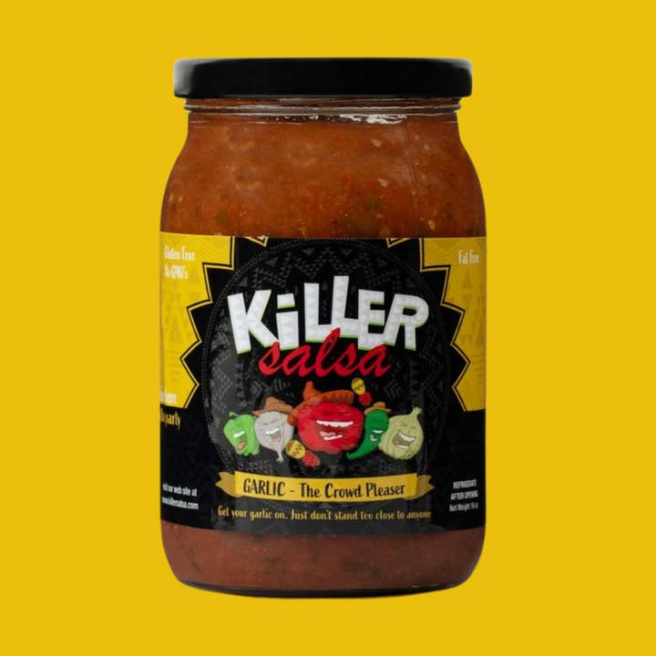 Killer Salsa Garlic "Crowd Pleaser" Jarred Salsa - Kosher for wholesale by Killer Salsa