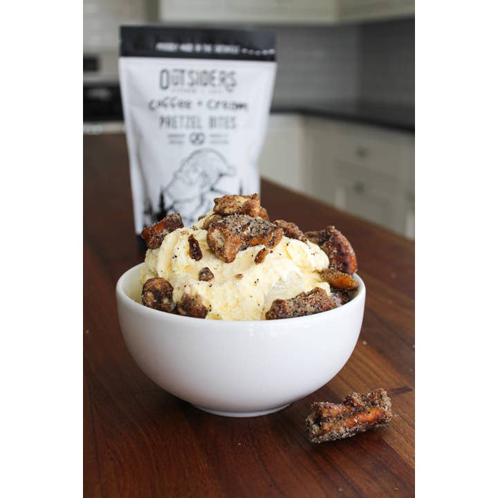 Outsiders Kitchen - Wholesale Pretzels - Coffee + Cream Pretzel Bites | Case of 247