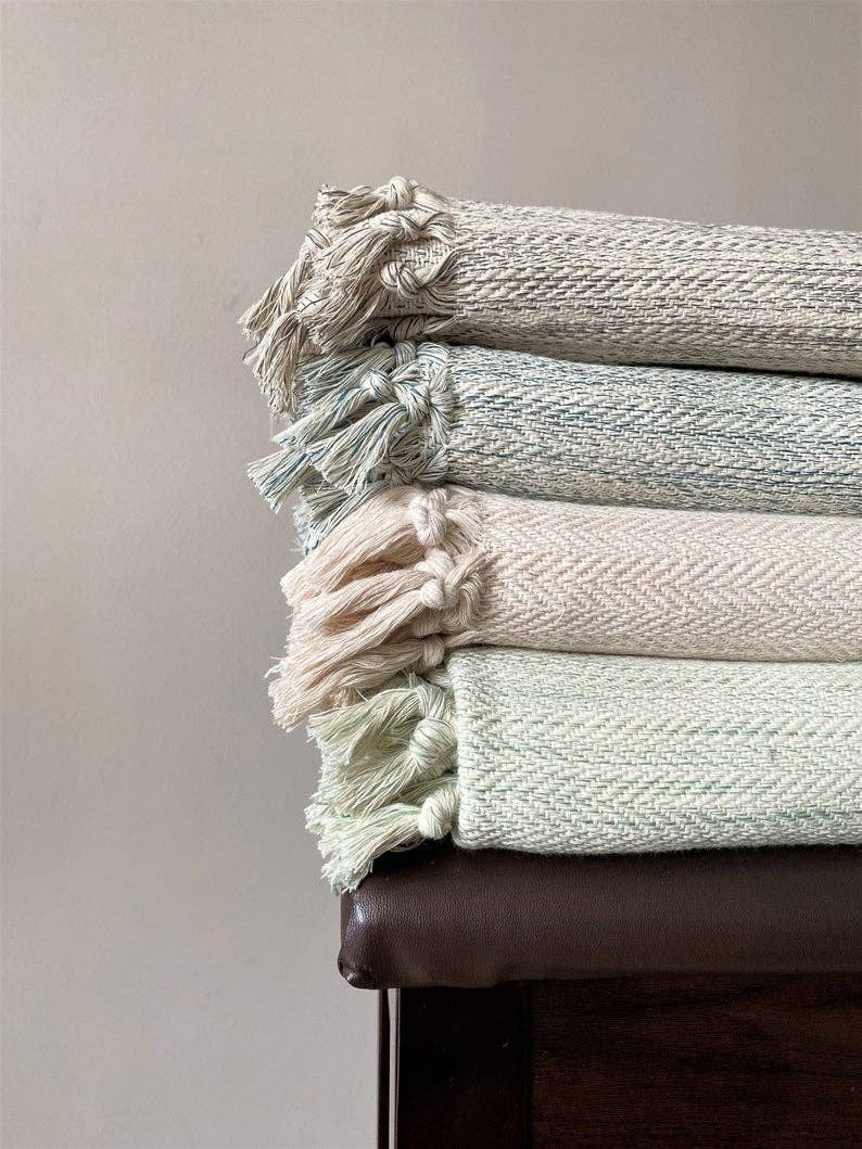 Tayf - Wholesale Throw Blanket - Sirince Handmade 100% Organic Cotton Throw Blanket4