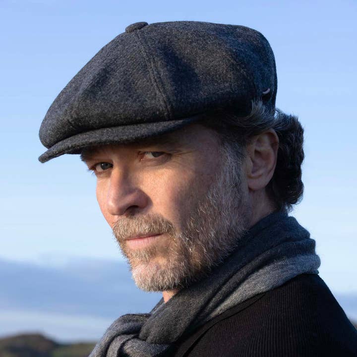 Heritage Traditions - Venta al por mayor Gorro de estilo colegial - Hombre - Gorra Newsboy de mezcla de lana lisa Carlyle Heath20