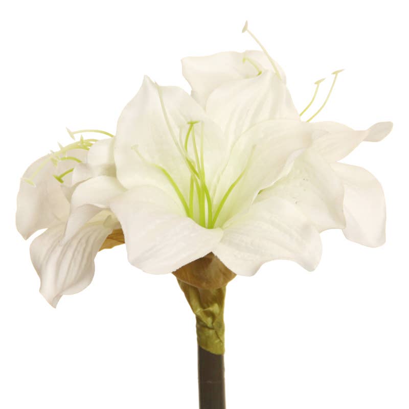 Floratexx - Wholesale Artificial Flowers - Amaryllis 50 cm white0