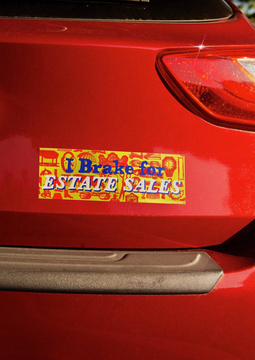 gentle thrills - Wholesale Sticker - i brake for estate sales bumper sticker1