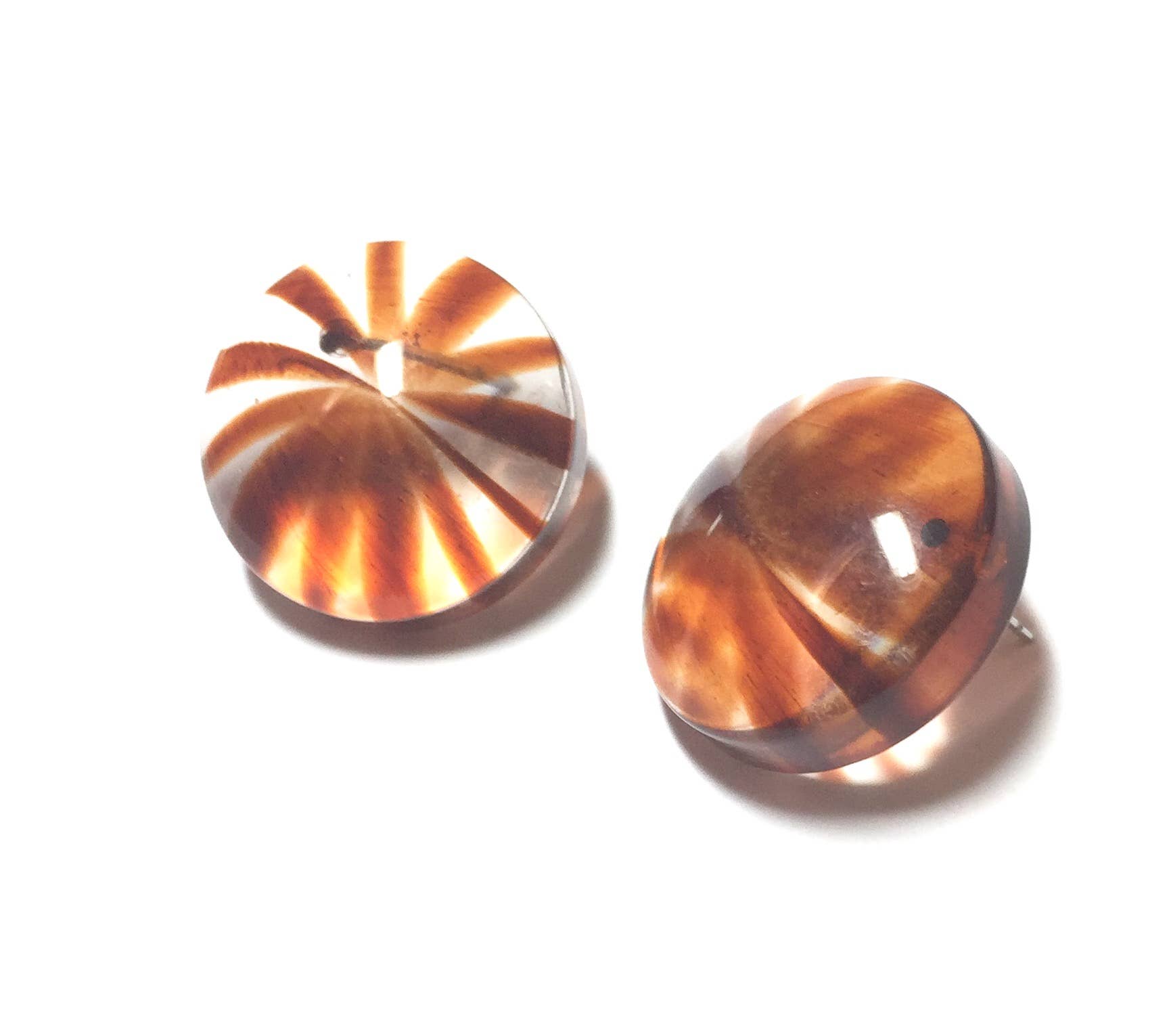 Leetie Lovendale - Vendita all'ingrosso Orecchini a bottone - Tartaruga e Starburst - Orecchini a bottone, stile retrò3