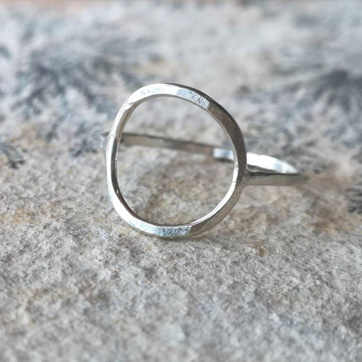 Sterling Silver Circle Ring for wholesale by Gaia's Candy