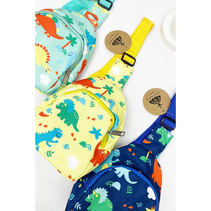 MIX COLOR Cute Dinosaur Crossbody Chest Bag for wholesale on Faire