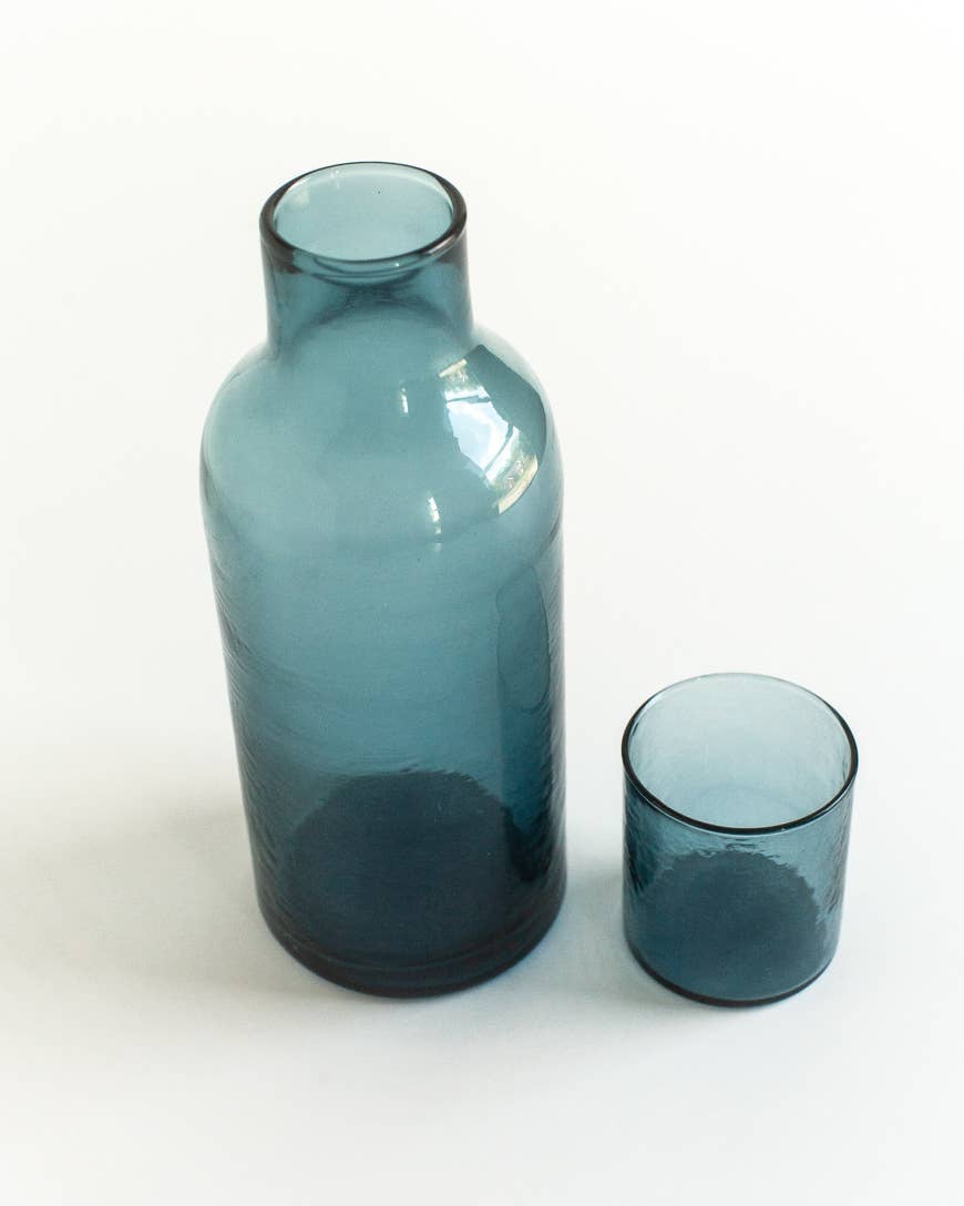 Acacia Creations - Wholesale Carafe - Handblown Hammered Glass Carafe9