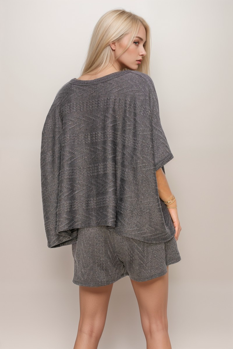 A.gain - Wholesale Knit Top - Women's - 10846SS614 - BOXY FIT HALF SLEEVE ROUND NECK TOP8