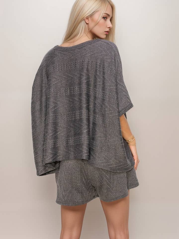 A.gain - Wholesale Knit Top - Women's - 10846SS614 - BOXY FIT HALF SLEEVE ROUND NECK TOP8