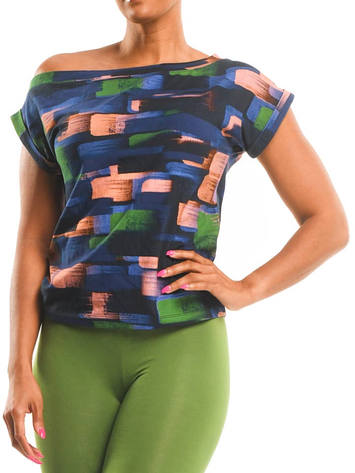 Haut Femi - Imprimé Zion pour la vente par Dai Moda