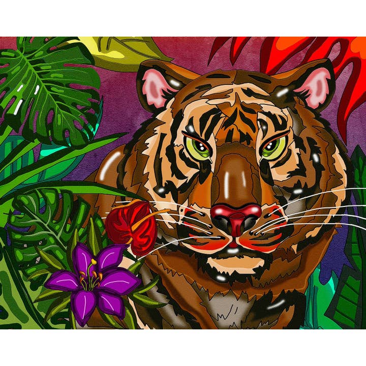 Kit Art Tigre Diamond Painting pour la vente par JaCaRou Puzzles Inc.