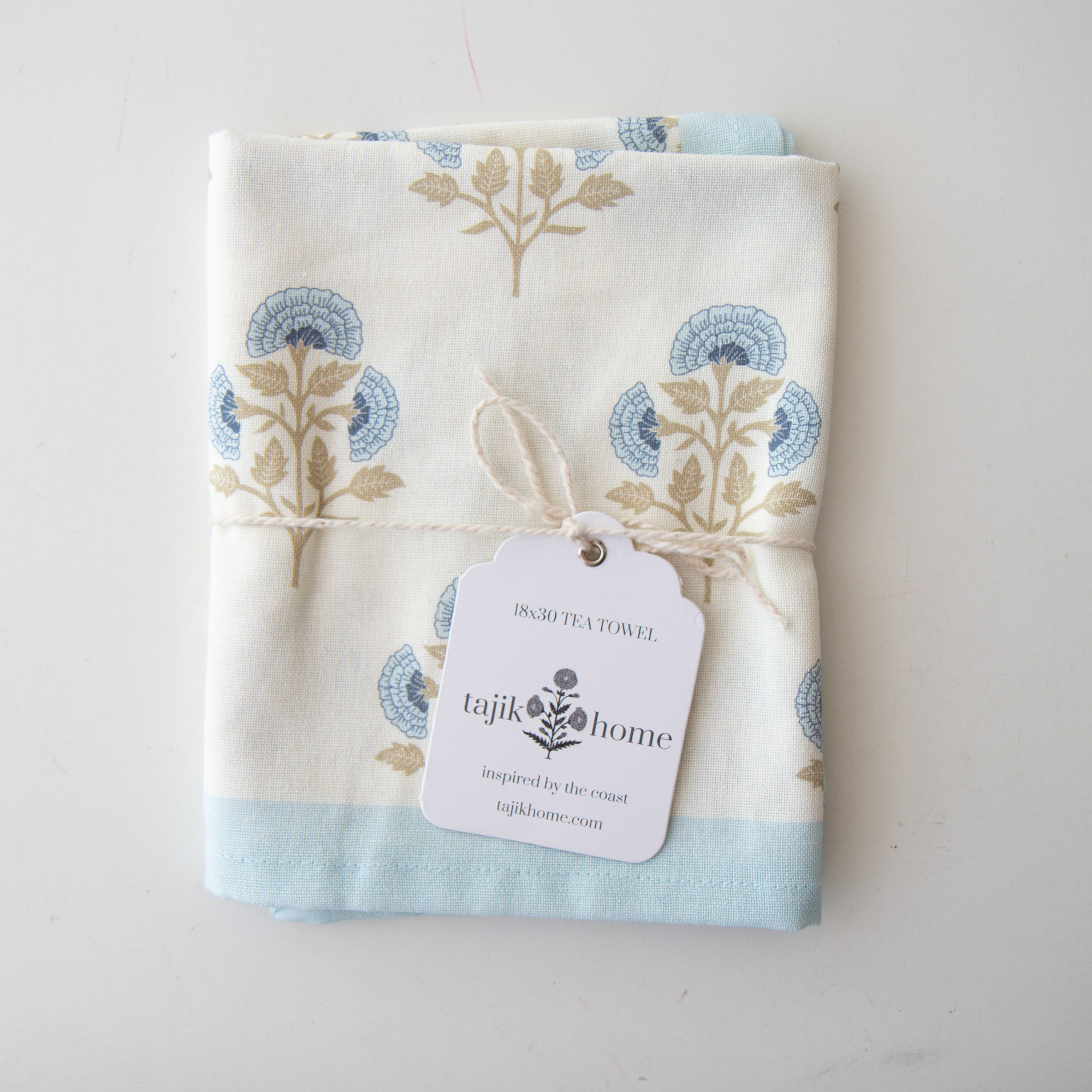 Tajik  Home  LLC - Wholesale Tea Towel - Block Print Tea Towel – Decorative Coastal & Grandmillenial4