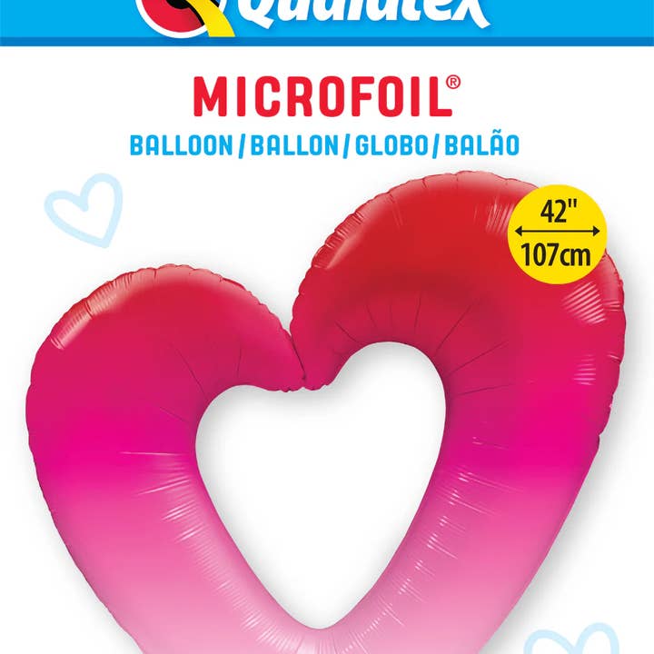 42" Rosa Ombre hjärtfolieballong
för wholesale av Party Hunterz LLC