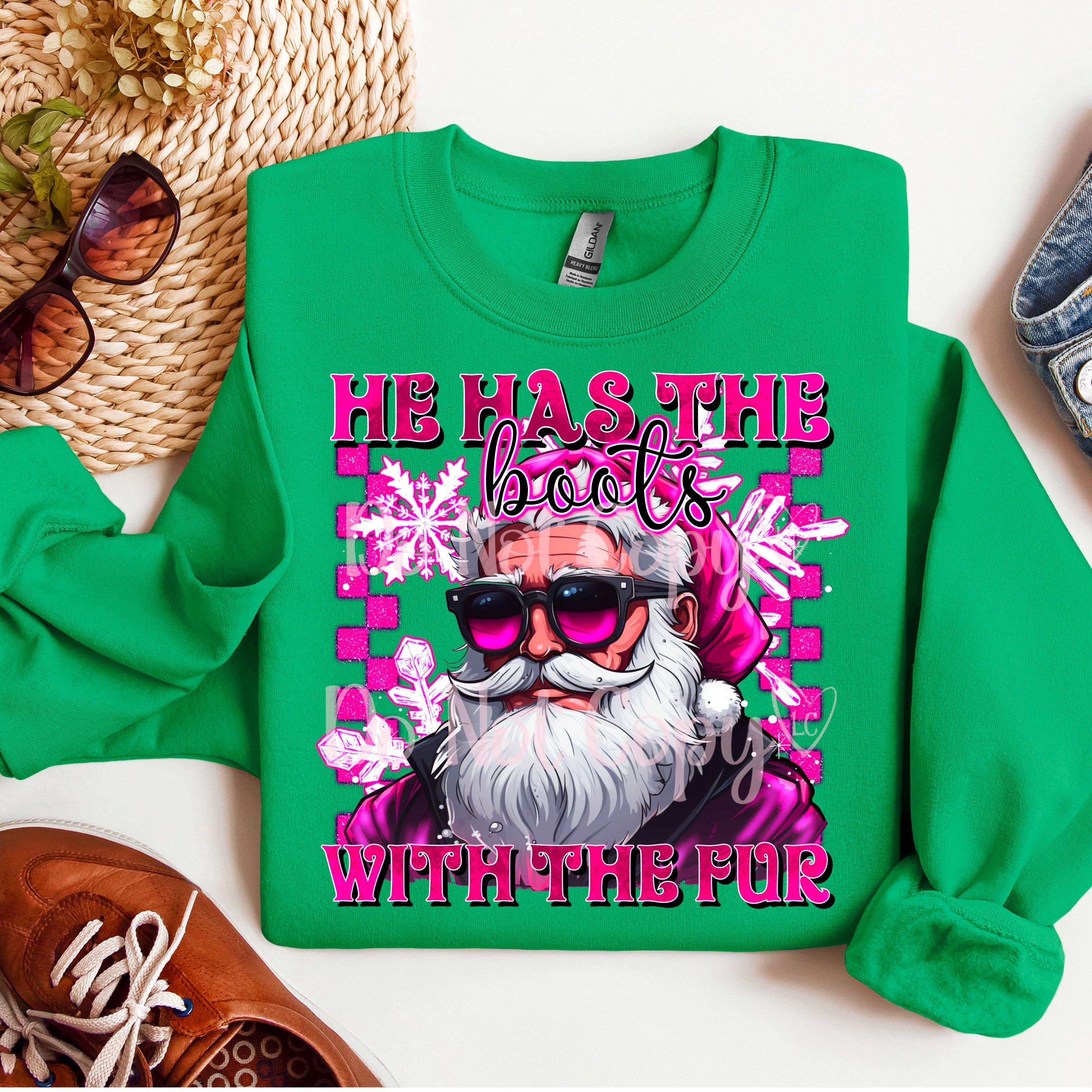 Lauras Closet - Venta al por mayor Camiseta serigrafiada - Mujer - Camiseta gráfica "Has the Boots with the Fur"4