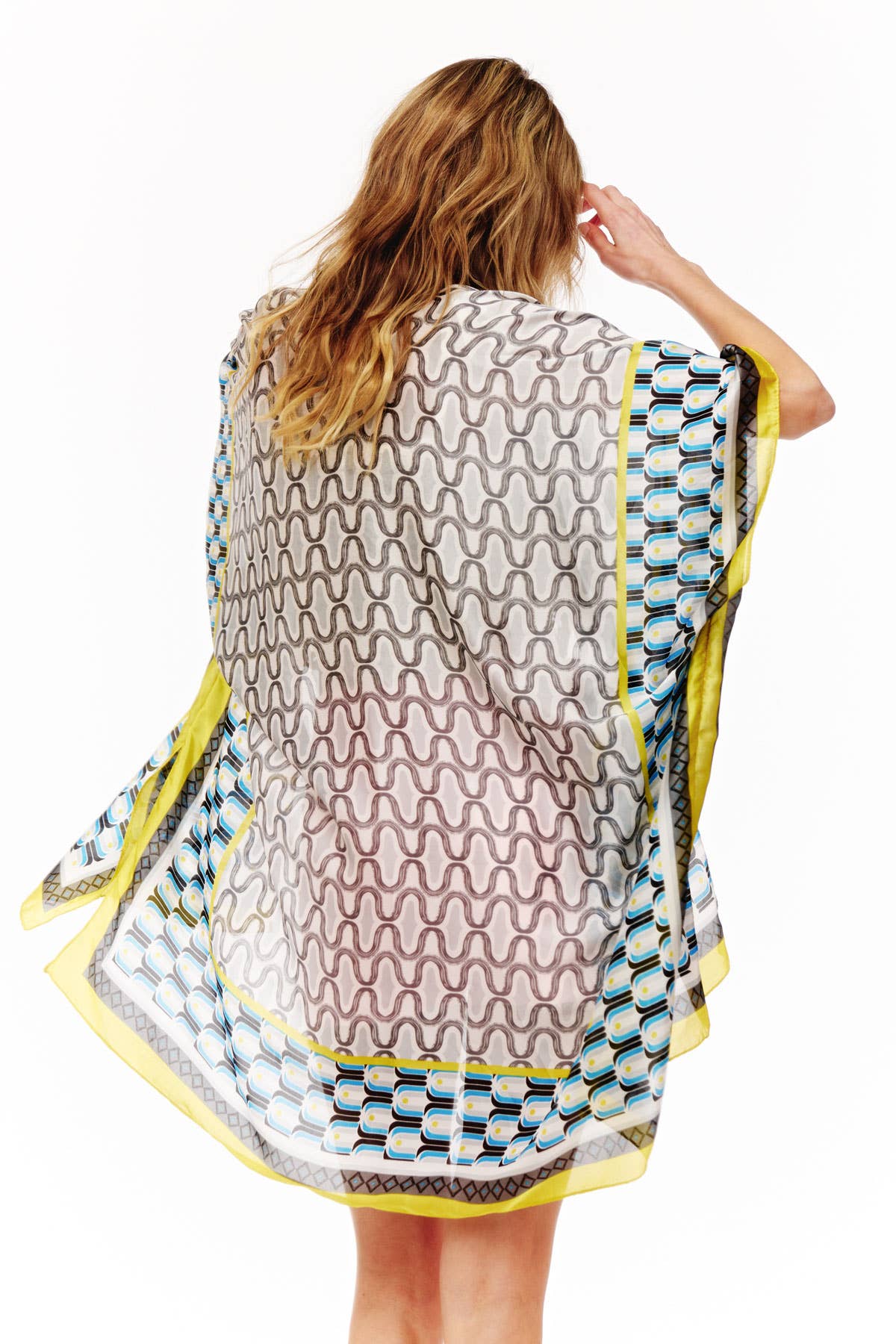 JOIA ACCESSORIES - Vente Kimono – femme - KIMONO EN SOIE IMPRIMÉ MULTICOLORE, BAAP 25136