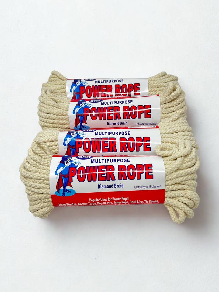 50ft Cotton Rope Multipurpose Diamond Braid for wholesale by USA HomeMax