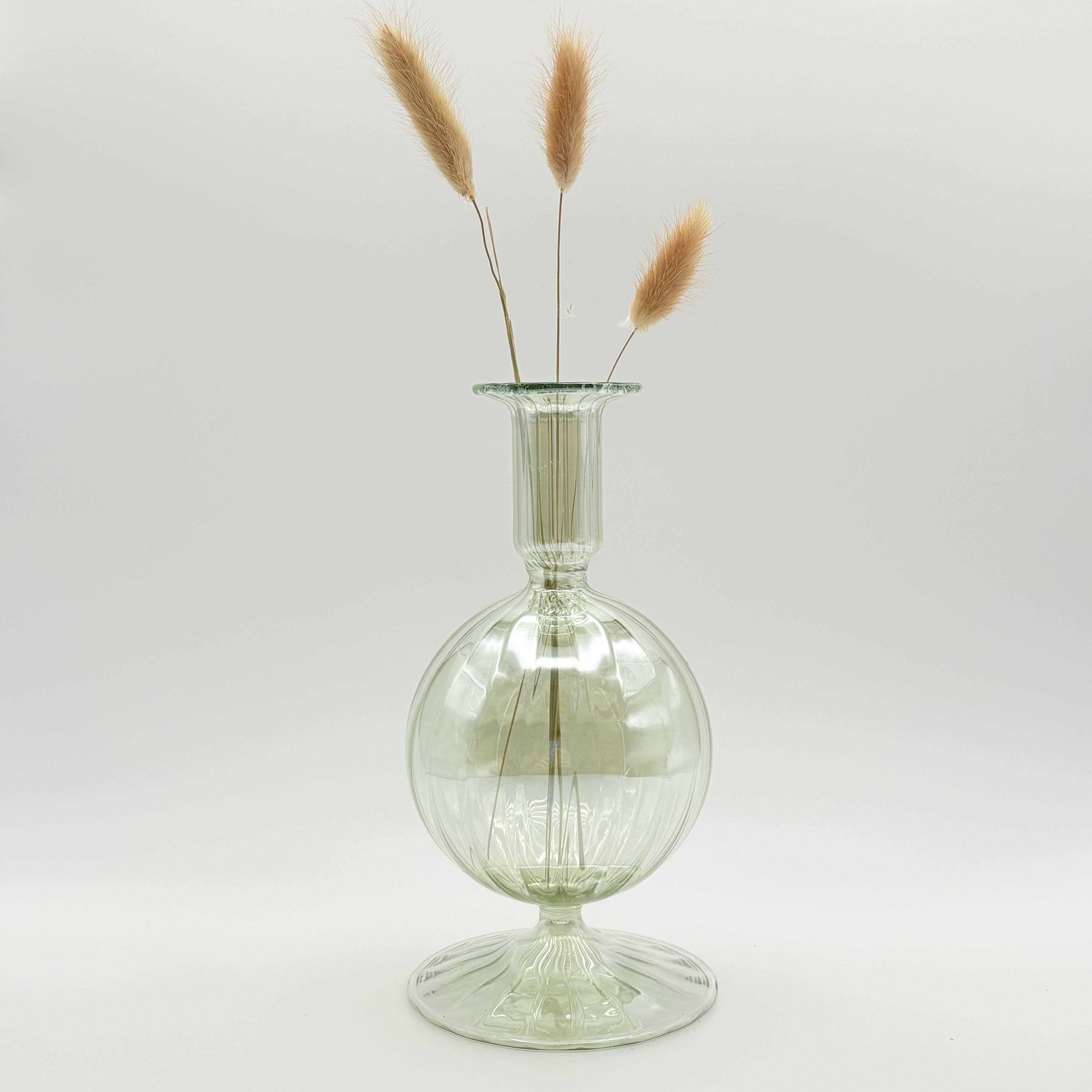 Dandarah (Ships from USA) - Wholesale Vase - Blown Glass Vase - Bauble Green3