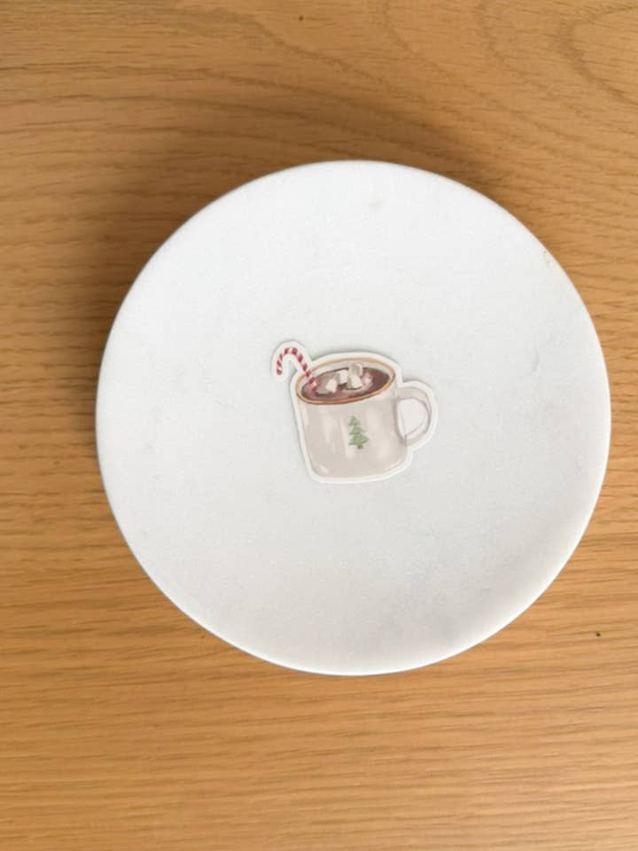 Hot Cocoa Sticker for wholesale by The Tiny Bookshelf