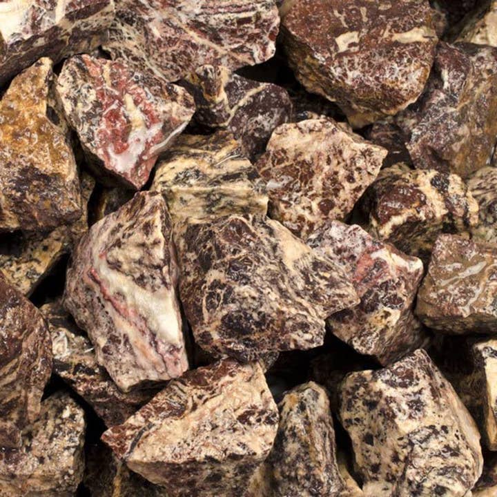 Fantasia Mining - Wholesale Spiritual Stone/Crystal - Rough Picasso Jasper - India - Raw Natural Stones (1 lb)