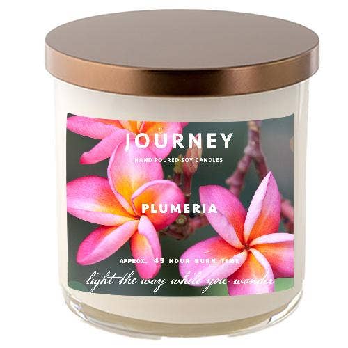 Plumeria Journey Soy Wax Candle for wholesale by Journey Candle