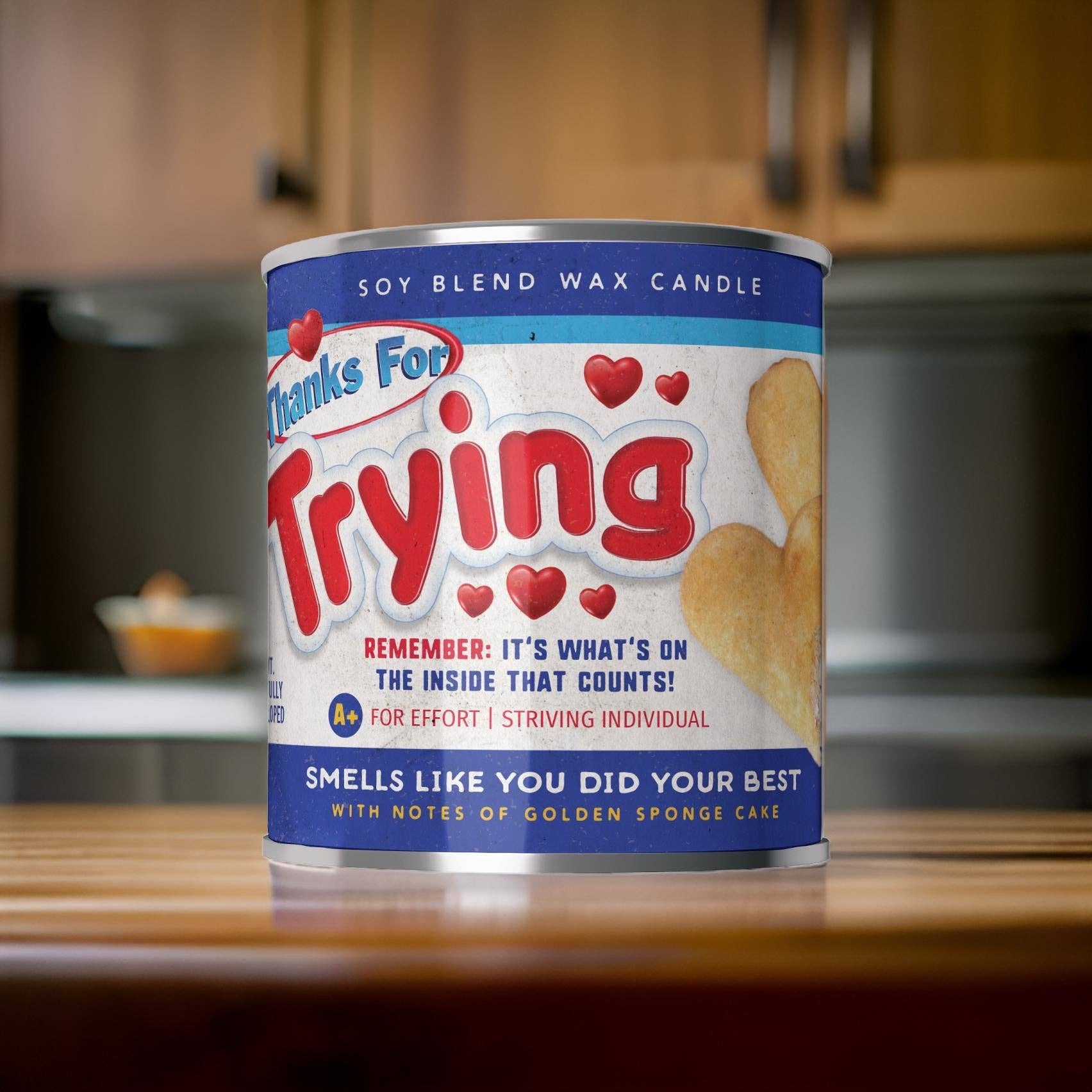 Scents of Accomplishment - Wholesale Jar/Filled Candle - Thanks for Trying 16oz. Candle