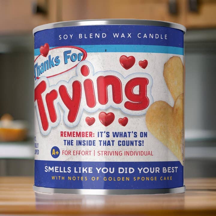 Scents of Accomplishment - Wholesale Jar/Filled Candle - Thanks for Trying 16oz. Candle0